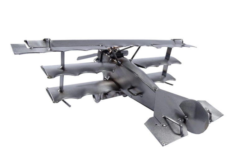 Metalowy model Trójpłatowiec-Czerwony baron