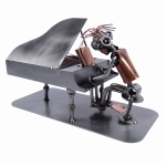 Metalowa figurka Fortepian