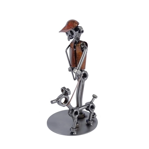 Metalowa figurka Myśliwy