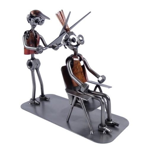 Metalowa figurka Fryzjer