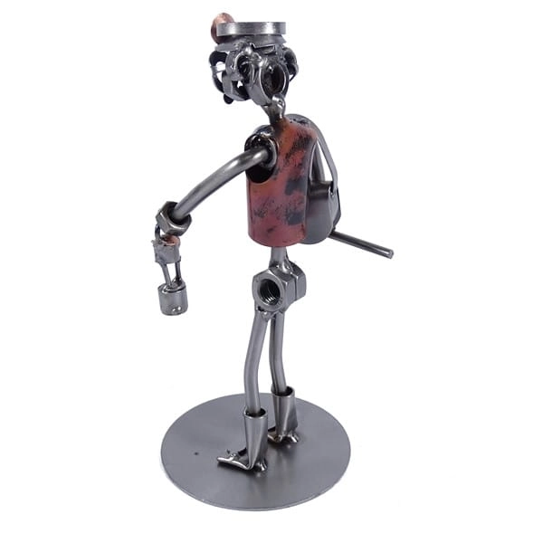 Metalowa figurka Górnik.