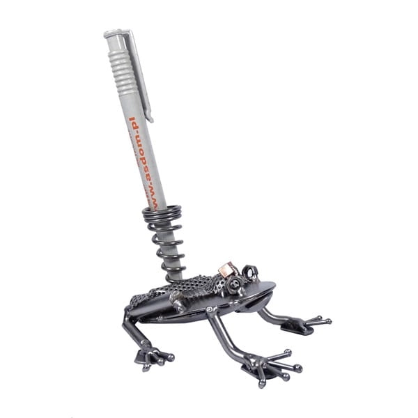 Metalowa figurka Żaba królowa