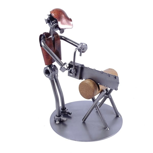 Metalowa figurka Drwal