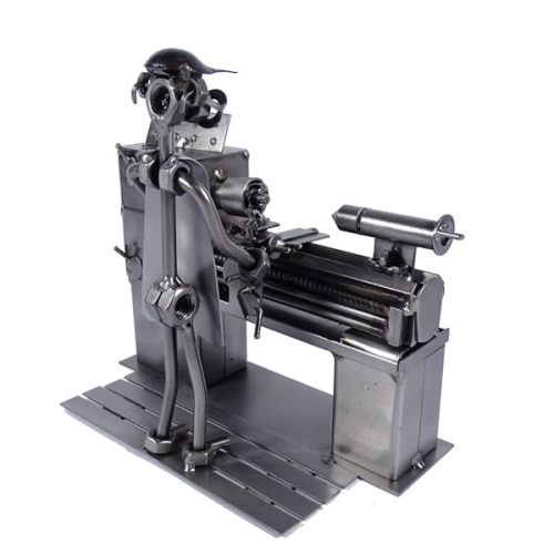 Metalowa figurka Tokarz