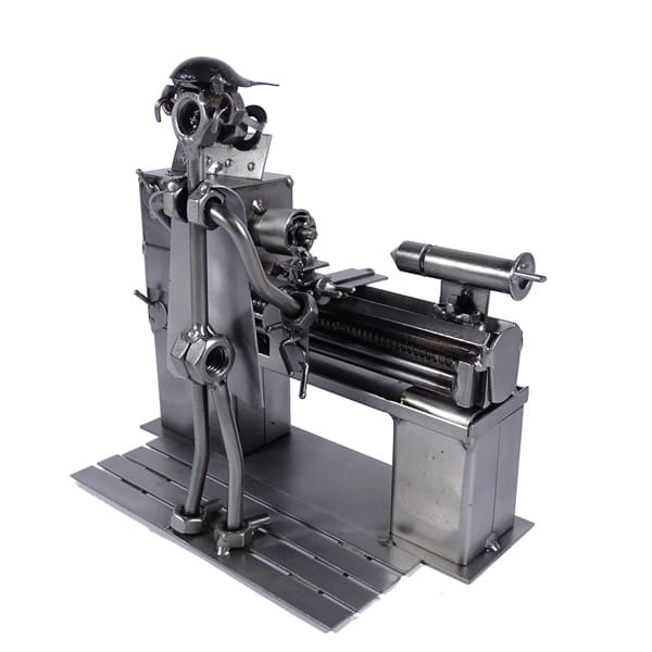 Metalowa figurka Tokarz