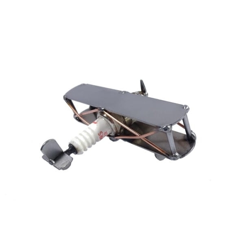 Metalowy model Mały samolot dwupłatowiec