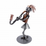 Metalowa figurka Saksofonistka