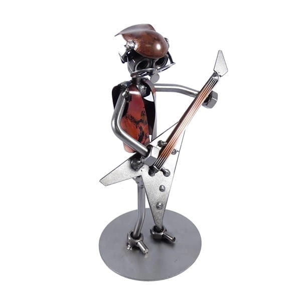Metalowa figurka Gitarzysta rockowy