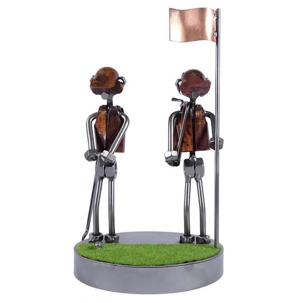 Metalowa figurka Golfiści
