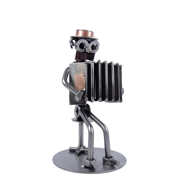 Metalowa figurka Akordeon