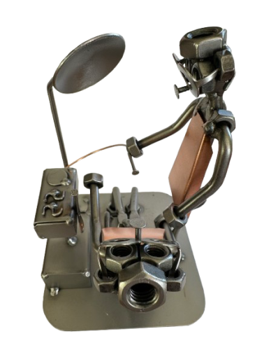 Metalowa figurka Dentysta. Doskonały prezent dla Dentysty