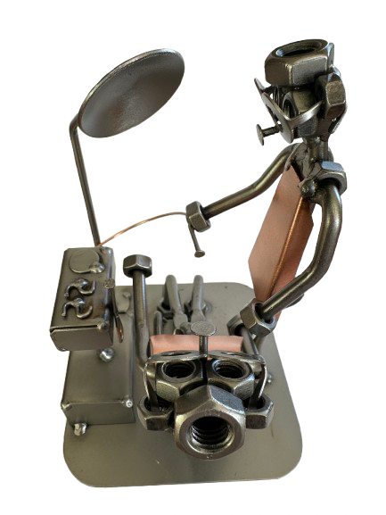 Metalowa figurka Dentysta. Doskonały prezent dla Dentysty