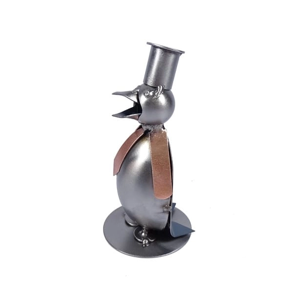 Metalowa figurka Pingwin