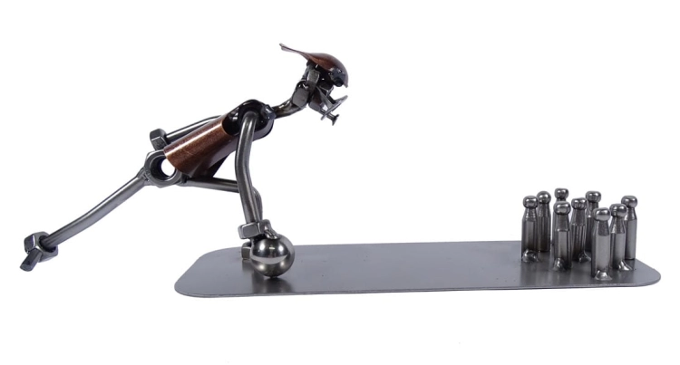 Metalowa figurka Kręgle