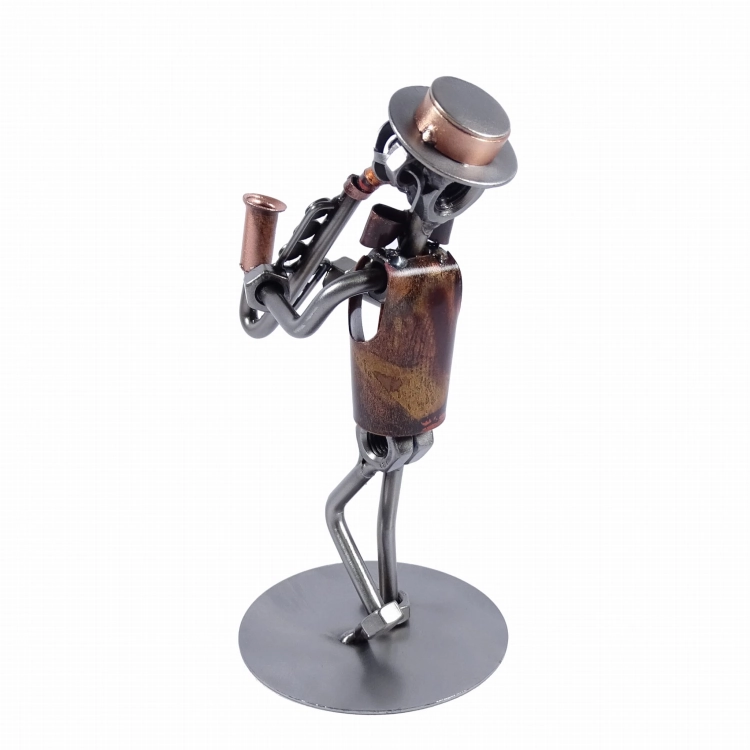 Metalowa figurka Saksofon