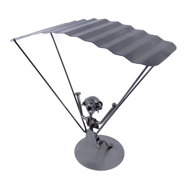 Metalowa figurka Spadochroniarz