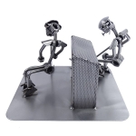 Metalowa figurka Hokej przy bramce.