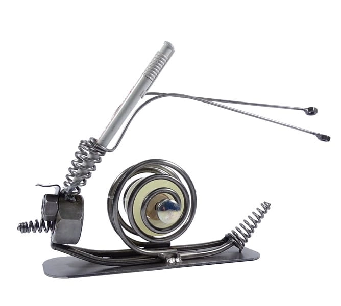 Metalowa figurka Ślimak