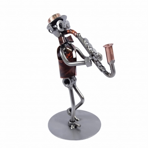 Metalowa figurka Saksofon