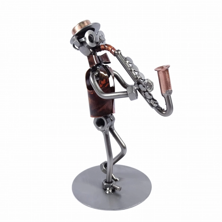 Metalowa figurka Saksofon