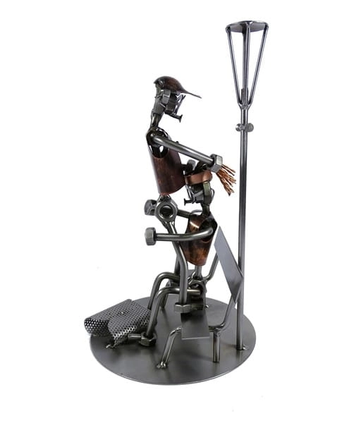 Metalowa figurka Sex na ławce