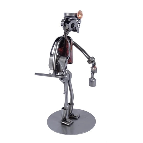 Metalowa figurka Górnik.