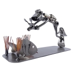 Metalowa figurka Nurek z rybką