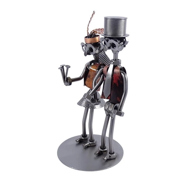 Metalowa figurka Para młodych