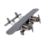 Metalowy model Mały samolot jednopłatowiec.