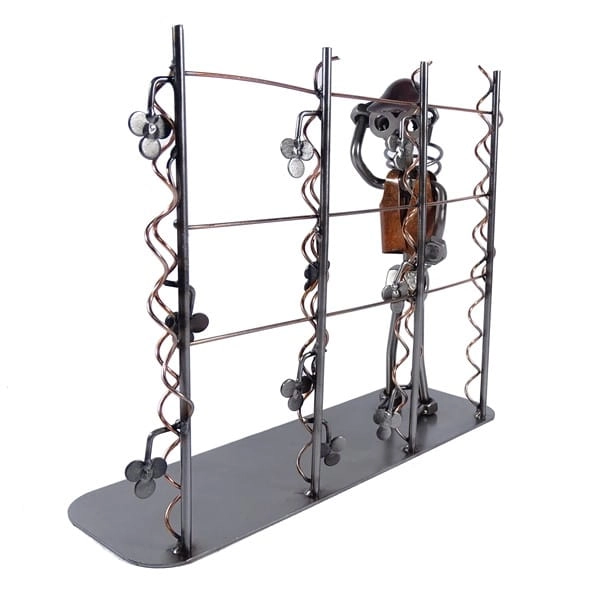 Metalowa figurka winobranie