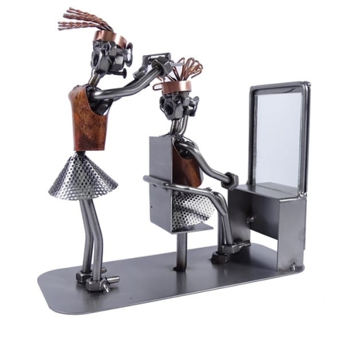 Metalowa figurka Stylistka fryzur