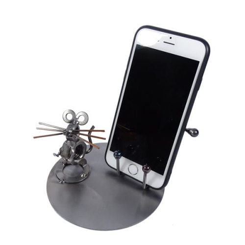 Metalowa figurka-Stojak na telefon Mysz