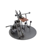 Metalowa figurka-Stojak na telefon Piesek