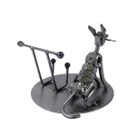 Metalowa figurka-Stojak na telefon Piesek