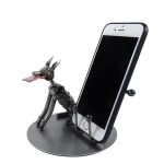 Metalowa figurka-Stojak na telefon Piesek
