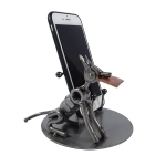 Metalowa figurka-Stojak na telefon Piesek