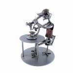 dekoracja metalowa biolog