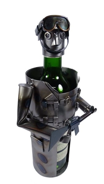 Metalowa figurka-Stojak żołnierz USA