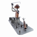 Metalowy przybornik golfista z zamachem