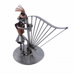 Metalowa figurka Harfa