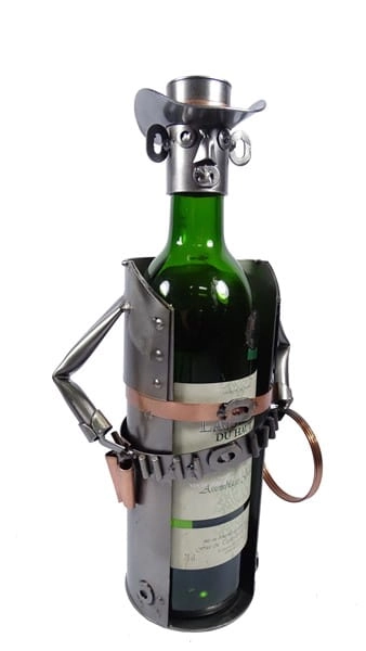 Stojak na wino Cowboy z lasso
