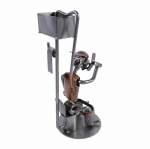 Metalowa figurka WC telefon