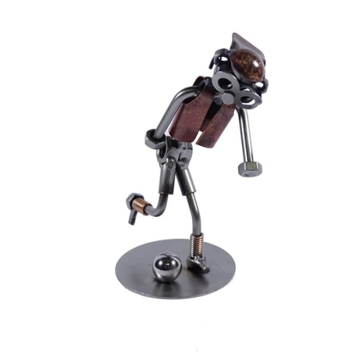 Metalowa figurka Piłkarz