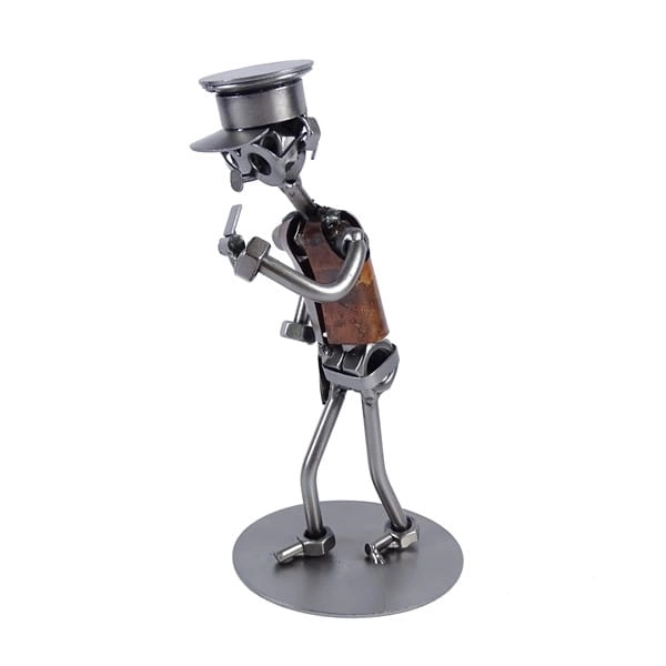 Metalowa figurka Policjant