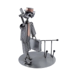 Metalowa figurka-Stojak na telefon Biznesmen