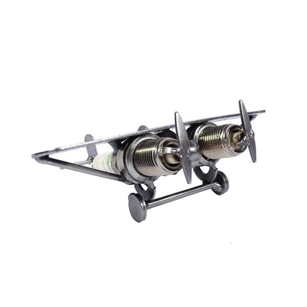 Metalowy model Mały samolot jednopłatowiec.