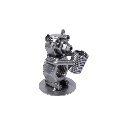 Metalowa figurka Miś na długopis