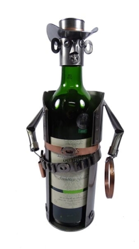 Stojak na wino Cowboy z lasso