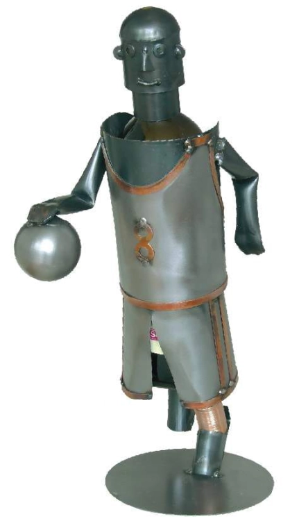 Stojak na wino koszykarz metaldesign24