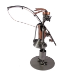 Pani wędkarz z wiaderkiem